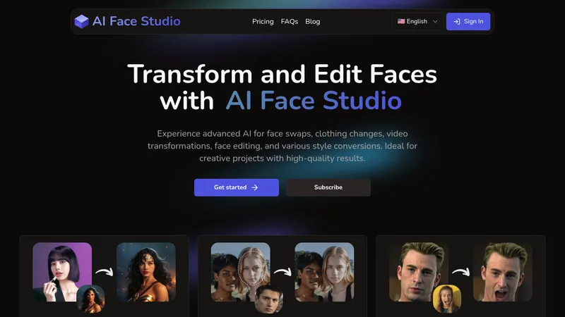 ai face studio website