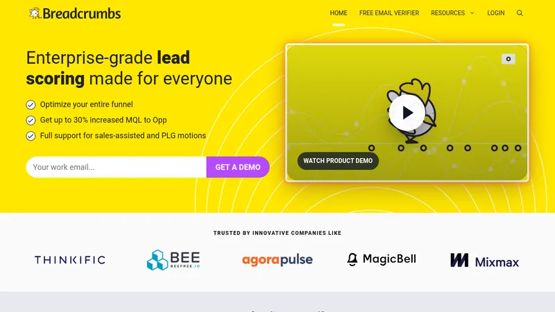 breadcrumbs website