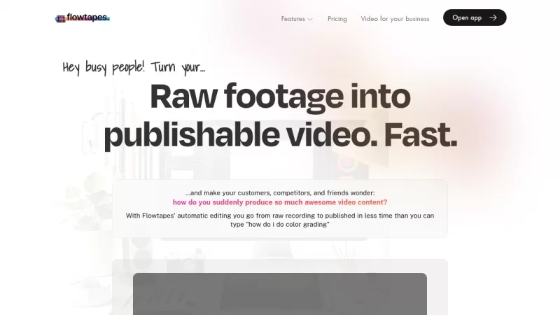 Flowtapes screenshot