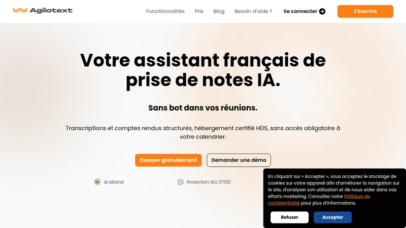 agilotext website