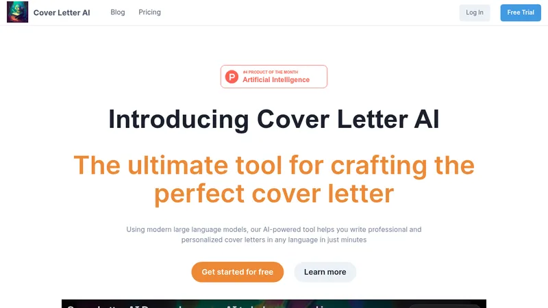 cover letter ai website
