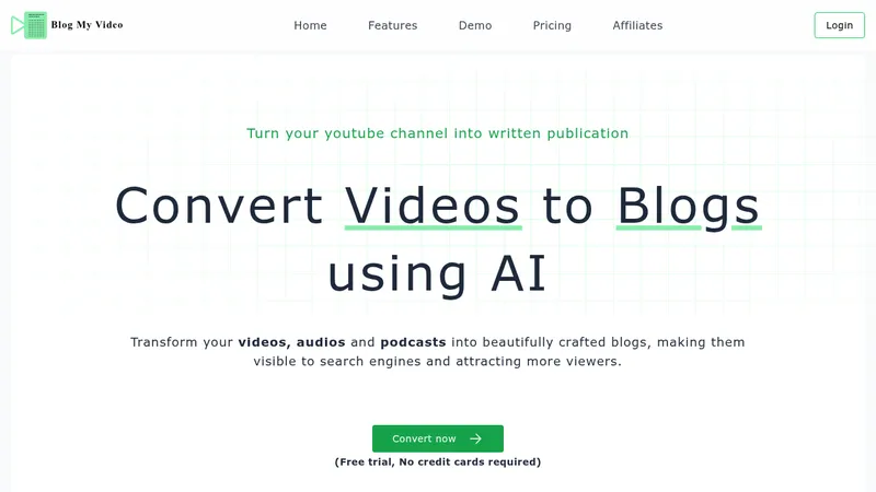 blogmyvideo website
