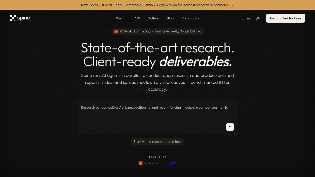spine website