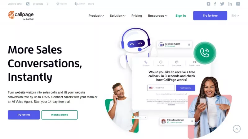 CallPage screenshot