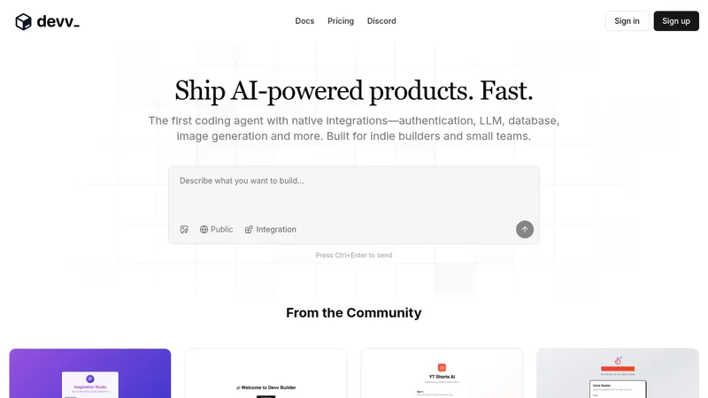 devv website