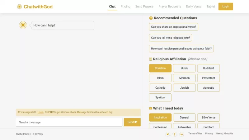 Chat with God screenshot