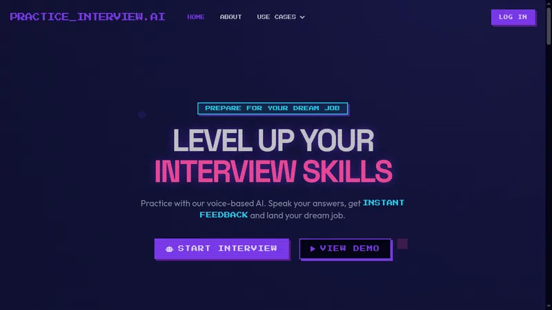 practiceinterview.ai website
