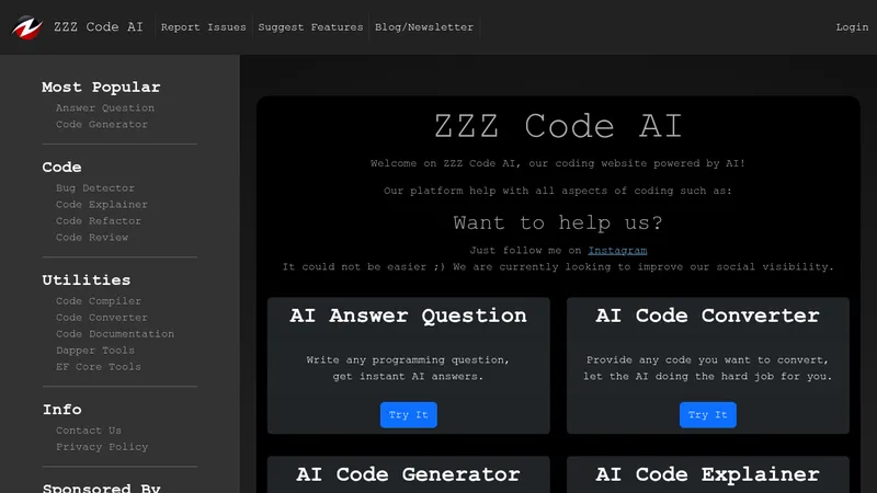 zzz code ai website