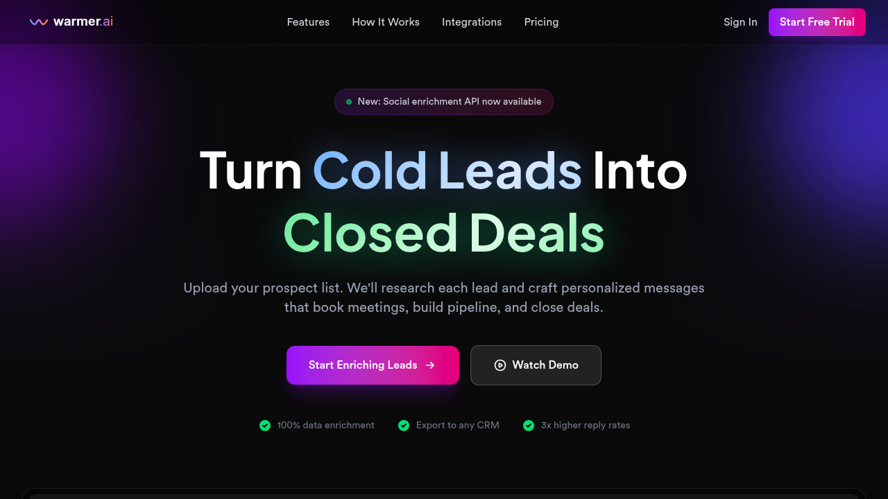 warmer website