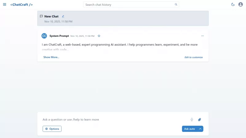 ChatCraft screenshot
