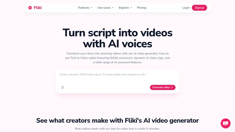 fliki website