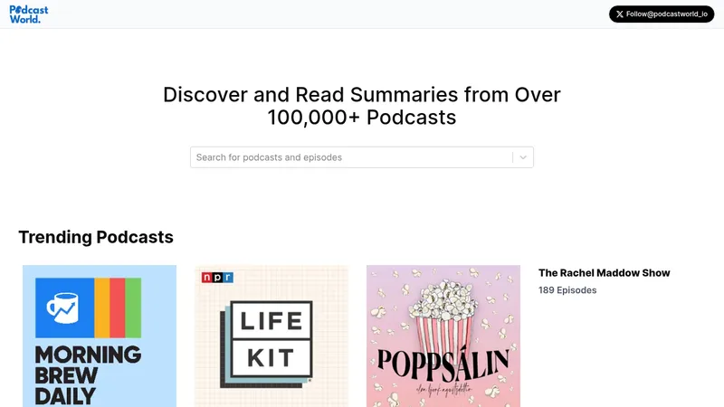 podcastworld website