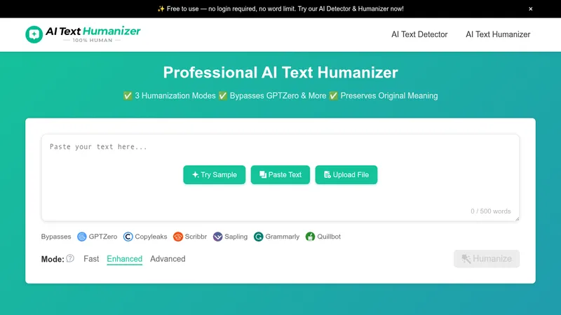 ai text humanizer website