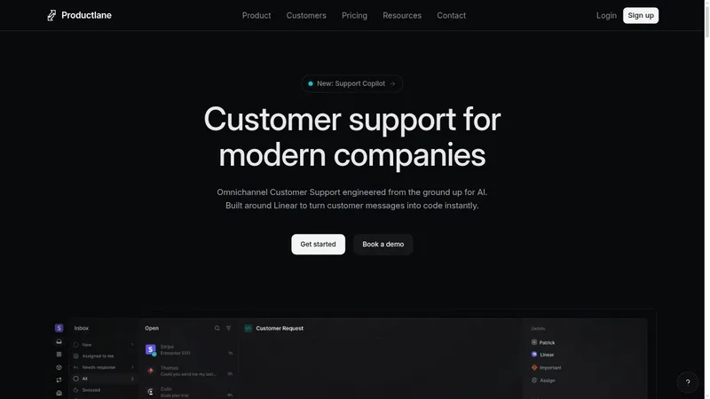productlane website