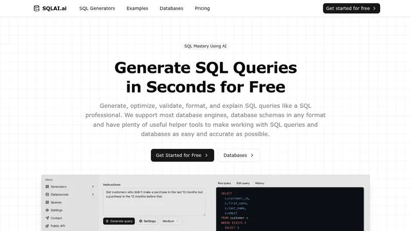 sqlai.ai website