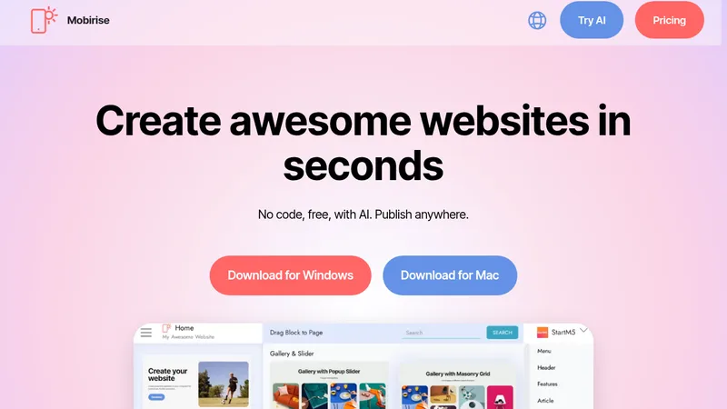 mobirise website