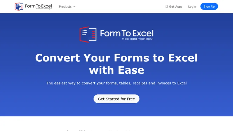formtoexcel website