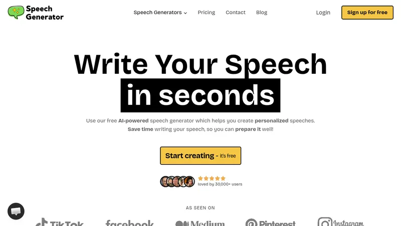 speech generator website