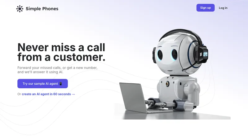 simple phones website