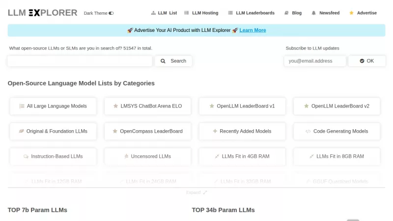 LLM Explorer screenshot