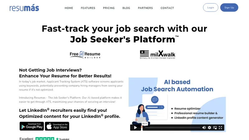 resumas website