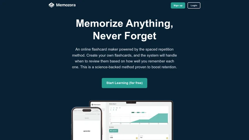 memozora website