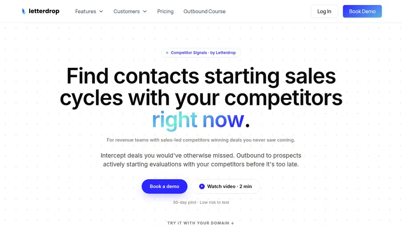 letterdrop competitor signals website