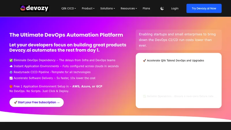 devozy.ai website
