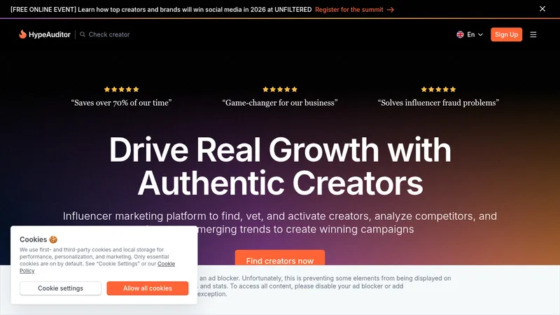 hypeauditor website