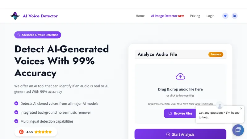 ai voice detector website