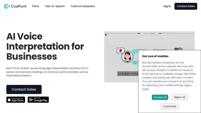 coefont interpreter website