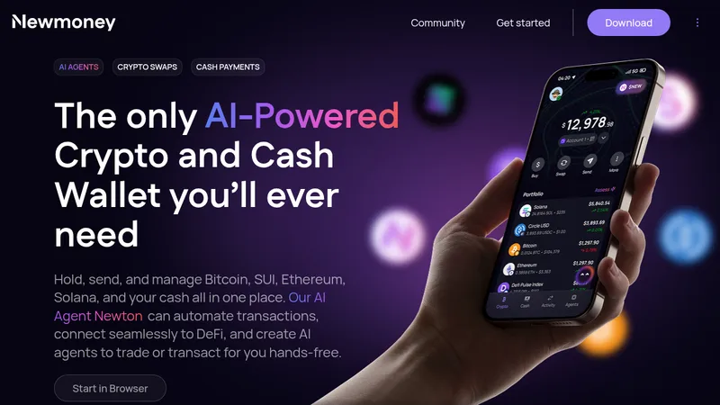 newmoney ai website