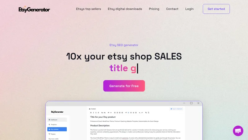 etsygenerator website