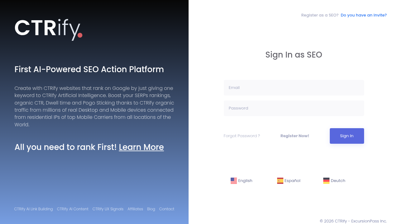 ctrify website