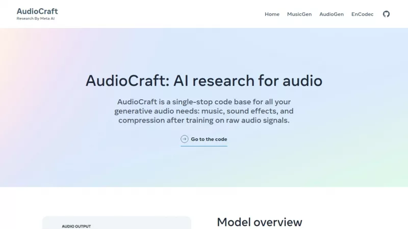 AudioCraft screenshot