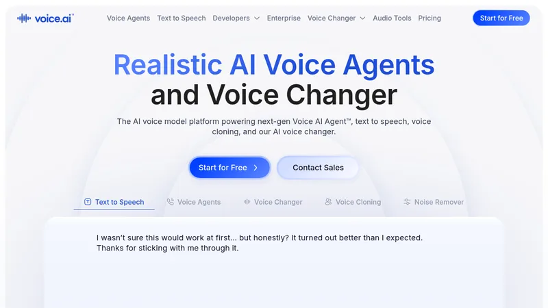 voice.ai website