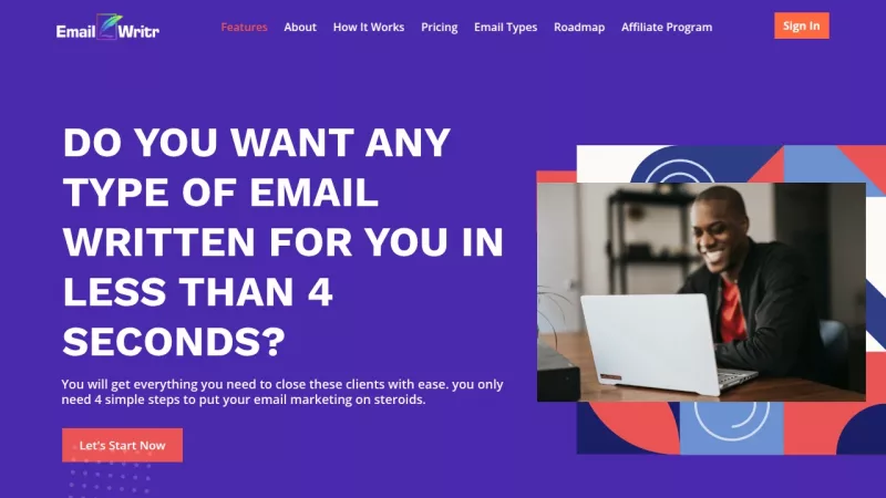 EmailWritr screenshot