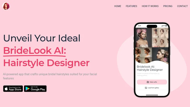bridelook ai: hairstyle designer website