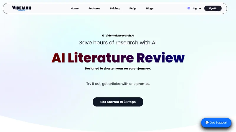 videmak research ai website