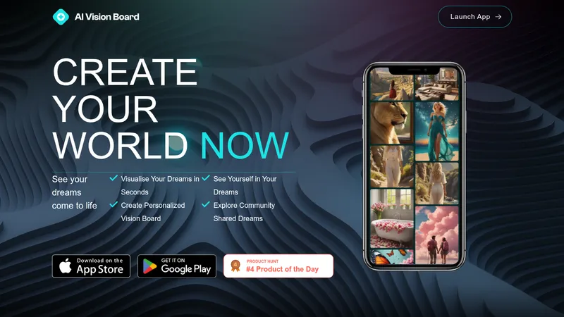 ai visionboard website