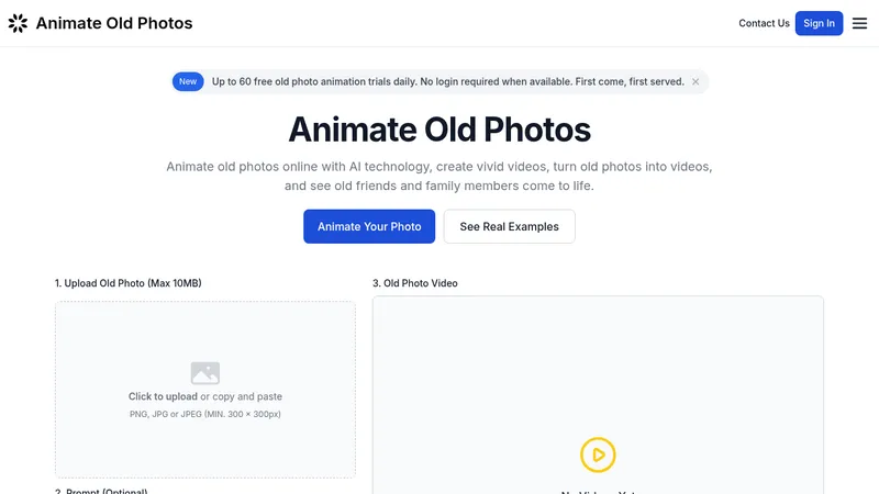 animate old photos website
