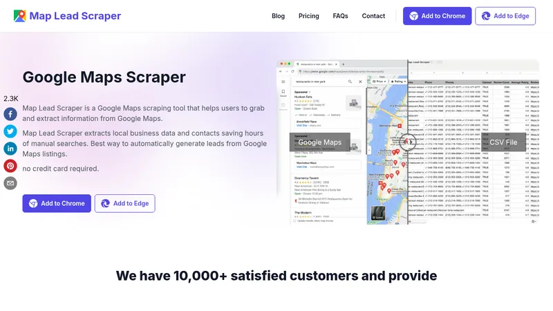 map lead scraper website
