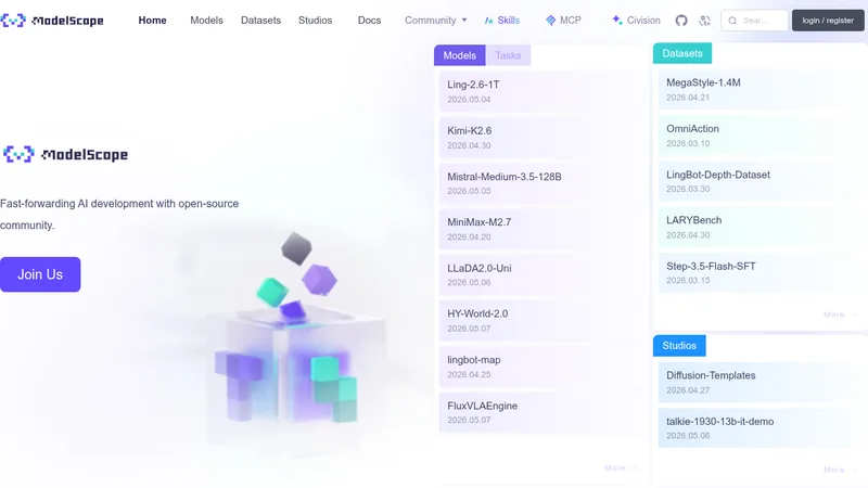 modelscope website