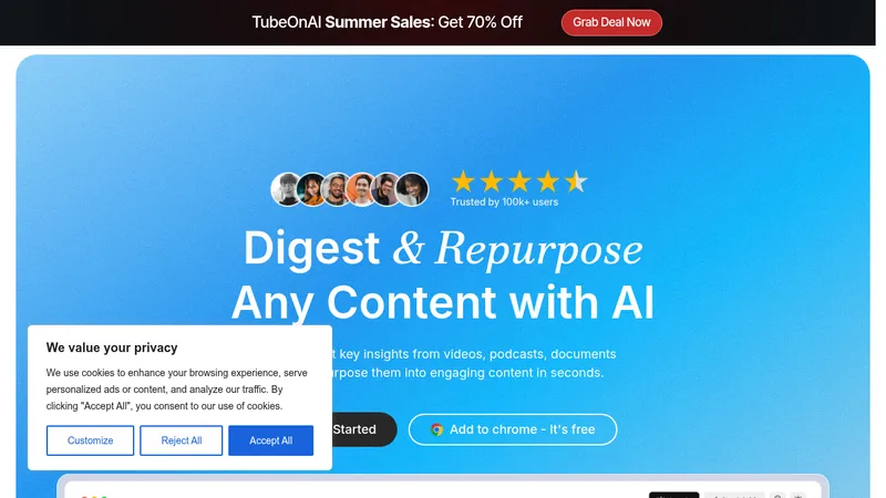 tubeonai website