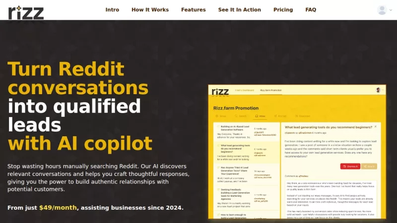 Rizz.farm screenshot