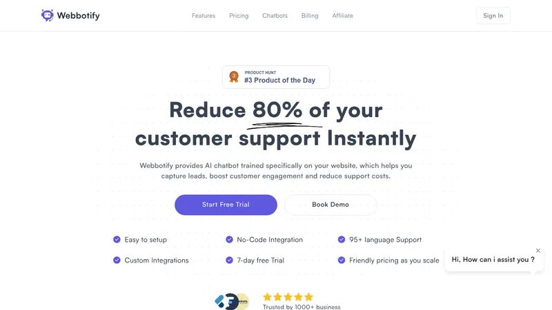 webbotify website