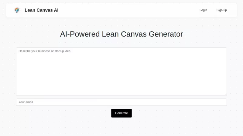 Lean Canvas AI screenshot