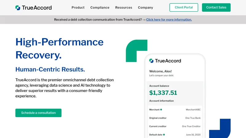 trueaccord website