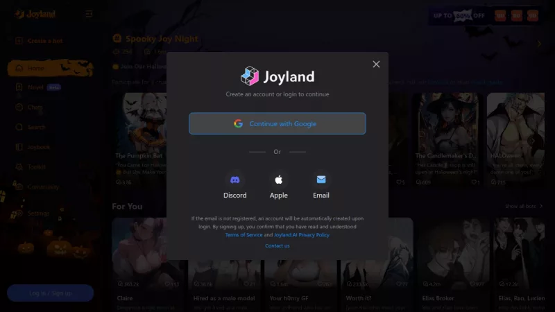 Joyland.ai screenshot