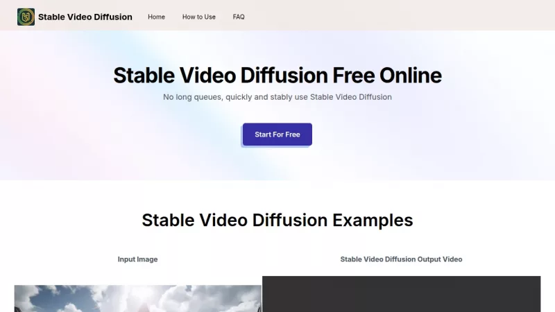 Stable Video Diffusion Generator screenshot
